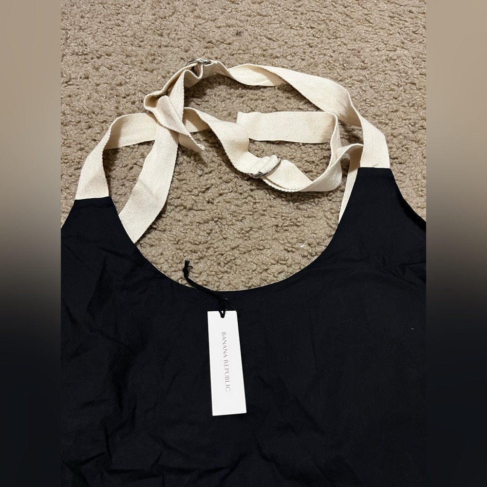 BANANA REPUBLIC COTTON POPLIN SWING MAXI DRESS - Picture 7 of 10